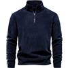 Btmpmcs Maglioni Uomo Invernali Collo Alto con Zip 1/4 Pullover Giacca in Maglia Termico Felpa in Pile a Maniche Lunghe Maglione da Lavoro Classico Solido Basic Sweater Leggero Classico Sweat