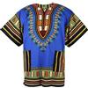 CHAINUPON Africano Dashiki Camicia di Cotone Uomini Donne Festival Tribale Boho Hippie Caftano Bohemian, Marrone e oro.