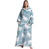 JOREAY Coperta Oversize con Cappuccio - Coperta Indossabile in Pile Sherpa Unisex per Adulti, Uomo e Donna, Morbida e Gigantesca Felpa con Cappuccio Comoda, Orso polare, Etichettalia unica