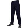 shop casillo Pantalone Uomo Classico Flanella Due Pence 46 48 50 52 54 56 58 60 (Blu, 56)