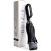 B-LION Ombrello pieghevole invertito con 10 aste rinforzate, fascia riflettente, apertura e chiusura automatica, antivento e manico con fibbia, facile da trasportare per uomo e donna, Nero , Medio