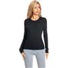 WOSICA Women's 100% Extrafine Merino Wool Long Sleeve Crew Roll Neck Jumper