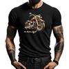 4People Maglietta nera da uomo con design vintage da moto - An American Legend