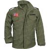 MERCH ATTIRE John Rambo M65 - Giacca militare da uomo, multitasche, stile casual