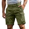 Generico Pantaloncini Uomo Bermuda Uomo Estivi Cargo Shorts con Tasche Laterali Pantaloni Corti Slim Fit Multi Tasche Tasconati Pantaloni Leggeri Sportivi S-4XL