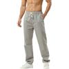 HOEREV Pantaloni Casual da Uomo in Lino