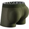 JOCKMAIL Boxer da uomo boxer intimo traspirante uomo imbottito intimo boxer intimo uomo, Verde militare., L