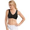 AMOENA Frances Soutien-gorge de loisirs avec fermeture frontale pour femme - Noir - M