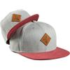 Soulbuddy Set di 2 Cappellini da Basecap Coordinati papà e Figlio - Snapback cap Traspiranti Uomo e Bambino - Look Mini Me Famiglia - Idea Regalo Originale (IT, Testo, M, Grigio Rosso)