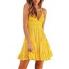 TBSCWYF Vestiti Donna Scollo a V con Tasca Chiffon Copricostume Spiaggia da Mare Bikini Cover Up Tunica Costume da Bagno Estate Abito da Spiaggia Interi Beachwear Beach Dress Copricostume Vestito Stampato