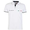 Siry Work Polo Uomo Mezza Manica Baci&Abbracci Bam 2120 (M, Bianco)