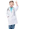 Waflyer Camice Laboratorio Bambini, Cotone Camice Bianco da Laboratorio Bambino, Camice Medico Camici da Laboratorio per Studenti, Ragazzo, Ragazze, Scienziati Dottore Cosplay, Pittura