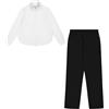 Champion Legacy Script Shop Easy W (117523) - Soft Compact Powerblend Fleece High-neck Tuta sportiva, Marshmallow/Nero (STR/NBK), S Donna FW24