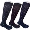 Infinity 12 Paia Calze Lunghe Uomo Caldo Cotone con Disegni Elasticizzate Calzini Lunghi Uomo Fantasie per Stagioni Fredde Prodotto Italiano 39-46(Tris A Pois)