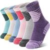 ANTSANG Calzini Lana Merino Bambini Trekking Escursionismo Ragazzi Ragazze Neonati Termici Caldi Inverno Spessi Imbottiti Neve Sci Crew Calzini Calze (Mescolanza di colori,26-29)