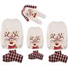 Kobilee Pigiama Famiglia Natale Elegante Maglietta a Maniche Lunghe e Pantaloni Invernale Sleepwear Natalizi Abbinato Coppia Stampato Set Pigiama Natalizio Famiglia per Mamma Papà Bambino M