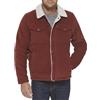 Levi's Corduroy Sherpa Lined Trucker Jacket (Regular & Big & Tall Sizes) Giacchetto Denim, Ruggine, L Uomo