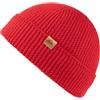 TOP-EX 100% lana merino Fisherman Beanie uomo e donna, maglia elasticizzata, caldo berretto invernale per attività all'aperto, M-XXL, Segnale rosso, Medium-Large