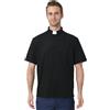 BPURB Camicia Polo Prete da Uomo con Colletto Sacerdote Camicia Clergyman a Maniche Corte per Clero