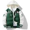 Vhersily Giacca Calda Invernale Cappotto con Cappuccio Staccabile a Vento Parka da Giubbotto Imbottito Giubbotto Giaccone Giacca Uomo Impermeabile Invernale Tinta Unita Taglie Forti