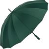 VON LILIENFELD® Ombrello Pioggia Lungo Diametro 120 cm Classico Automatico Donna Uomo Stabile XXL 2 Persone 16 Spicchi Cleo verde