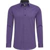 Rusty Neal Camicia da uomo Premium Slim Fit a maniche lunghe Stretch Grigio con colletto Kent Camicia Business Camicia per il tempo libero M, Lilla, L