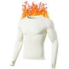 gagli Biancheria intima termica da uomo con attrezzatura da caccia foderata in pile, abbigliamento invernale da uomo per il freddo, Bianco 1, XL