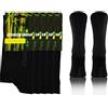 sesto senso Bambu Calze Sneakers Lunghi Donna Uomo 5 Paira Pack 39-42 Nero