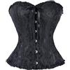 OPLERT Corsetto da donna per tutto il seno, busto, top shaper, bustier gotico con corsetto vintage