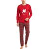 Toocool Pigiama di Natale Abbinato Coppia Set Uomo Donna Natalizio IT-5709 [E5908 Uomo,S]