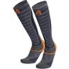 Ciocca Calze Lunghe da Sci e Trekking Unisex, 1 o 2 Paia Made in Italy, Calzini Sportivi con Compressione 3D e Lana Merino per Sport Invernali