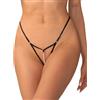 Selente Love & Fun confezione da 2 perizomi da donna string con cavallo aperto seducenti, S-M