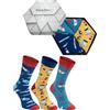 Rainbow Socks - Donna Uomo Regalo Set Calze per Infermiere - 3 Paia - Termometro Cappello Infermiera Pillole - Tamaño 36-40