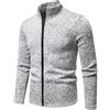 RUMAOZIA - Cardigan da Uomo in Maglia Fine, Sweatshirt con Cerniera, Autunno, Lungo/Corto, Lavorato a Maglia, Giacca Casual Comoda, Leggera, Cappotto Invernale, Regular Fit, Pullover Classico, Giacca
