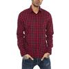 RED BRIDGE Camicia da Uomo a Manica Lunga in Cotone a Quadri Casual