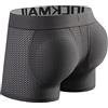 JOCKMAIL Boxer da uomo boxer intimo traspirante uomo imbottito intimo boxer intimo uomo, grigio., L