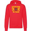 Settantallora - Felpa Cappuccio Uomo Maglia Tifoso Calcio Catanzaro Calcio - Grafica Ispirata allo Stemma con Leoni - Ultras imbattibili