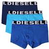 Diesel 0AAMT, Boxer Uomo, (pacco da 3), Multicolore (Black / Grey / White), X-Large