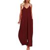 Fulidngzg Jumpsuit Donna Estiva Sportiva Morbida Curvy Jumpsuit Monospalla Elegante Salopette Gamba Larga Lunga Tuta Inter Casual Senza Maniche Tuta Intera Comode Taglie Forti