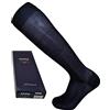 AMAL SOCKS Calze Lunghe Uomo in Cotone Filo di Scozia con Polsino alto a costine, calze formali ed eleganti, realizzate con filati di qualità leggeri e sottili cucitura ultrapiatta, Marchio Italiano | 6 paia