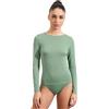 Ciocca Pura Maglia Donna con Cashmere Manica Lunga Pizzo Intimo Canottiera Elegante Calda
