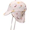 Monnëka Cappello Mare Neonato UPF50+ Proteggi Nuca da 6 a 24 Mesi | Mermaid Cats 6 à 12 Mois