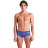 Arena One Men's Big Logo Low-Waist Swim Short Pool Practice Athletic Swimsuit Costume a Pantaloncino, Futuro Crepuscolo/Acqua, 46 Uomo