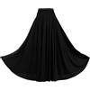 Oyolan Gonna Danza Flamenco Spagnolo Gonna Danza Latina Gonna Danza del Ventre Danza Orientale Dancewear, Nero , XXXXXL