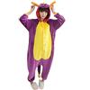 Generico Pigiama Kigurumi Tuta Costume Animale per Carnevale, Halloween, Festa, Cosplay Monopezzo in Flanella, Morbido e Comodo (Altezza 159cm-168cm/M, Drago)