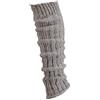 krautwear® - Scaldamuscoli per gambe, a maglia grossa, da donna e ragazza, quantità: 1 paia, in lana di alpaca, soffici, 30 cm, anni 80, colori: beige