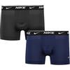 NIKE Boxer da Uomo in Dri-Fit, Brief 2PK, Confezione da 2 Pezzi (L, Midnight Navy/Anthracite)