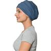 SAKUCHI Chemo - Berretto morbido e setoso, in bambù, per donne contro la perdita dei capelli, turbante chemio, copricapo da donna, Ss200metallic Grigio, Taglia unica