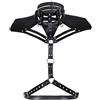 Agoky Cintura Pettorale per Uomo Elastico Imbracatura Harness Regolabile Body Cage O-Ring Metallo Punk Gotico Chest Lingerie Sexy Hot Cosplay Clubwear Discotecca Nero Taglia unica