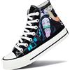 Roffatide Anime My Hero Academia Scarpe da Ginnastica Alte in Tela Stampate Sneaker da Skateboard Stringate Slip-Ons